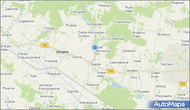mapa Wola Zofiowska, Wola Zofiowska na mapie Targeo